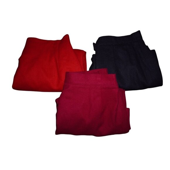Vintage Wool Skirt Bundle - Red, Navy, Burgundy - Size 12 - Norton McNaughton, - Picture 1 of 16